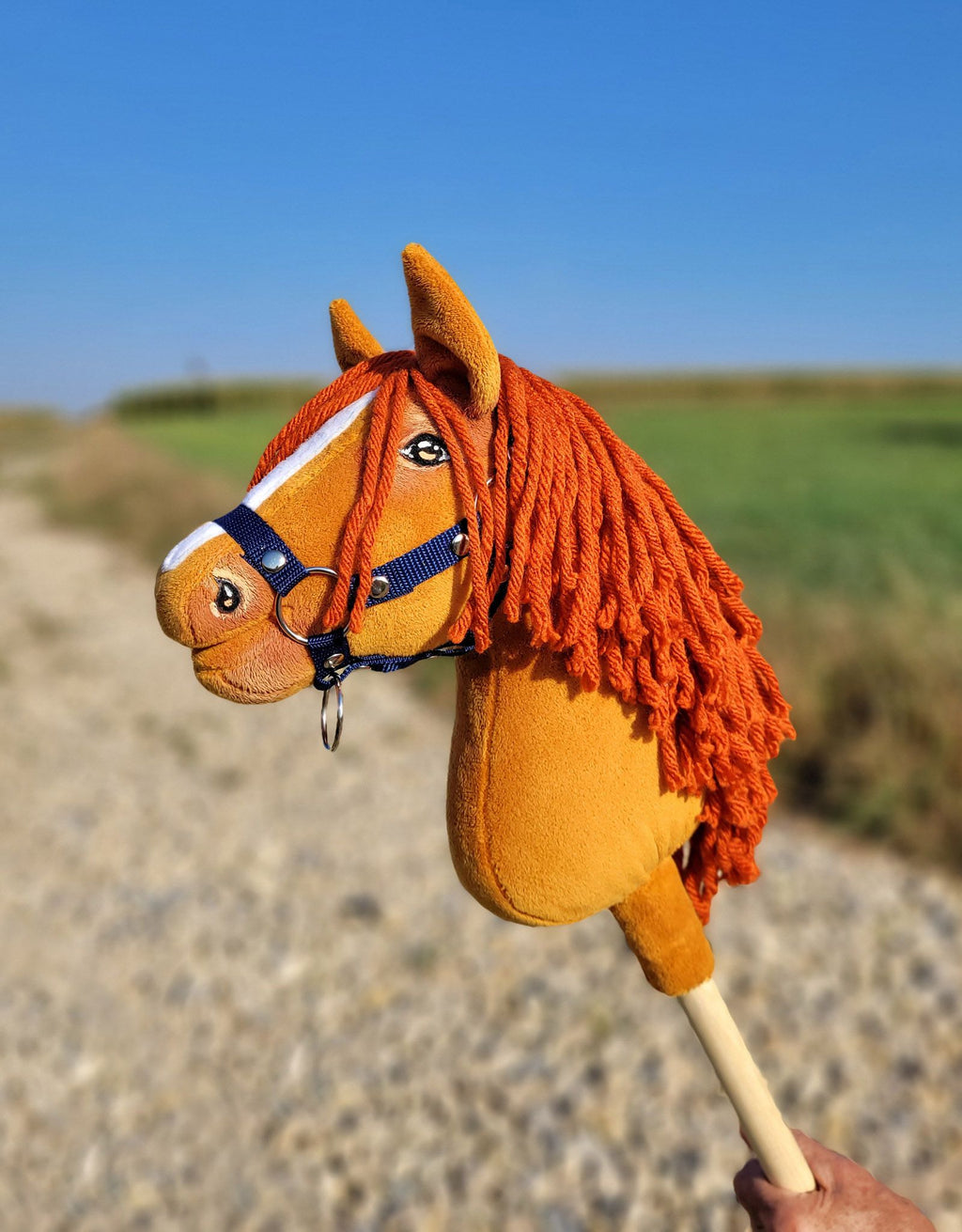 Horse on a stick Super Hobby Horse Premium - chestnut horse A4