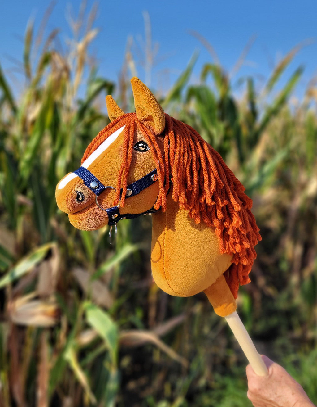 Horse on a stick Super Hobby Horse Premium - chestnut horse A4