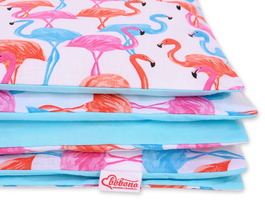 Baby cotton bedding set 2-pcs 140x200 Junior - flamingo