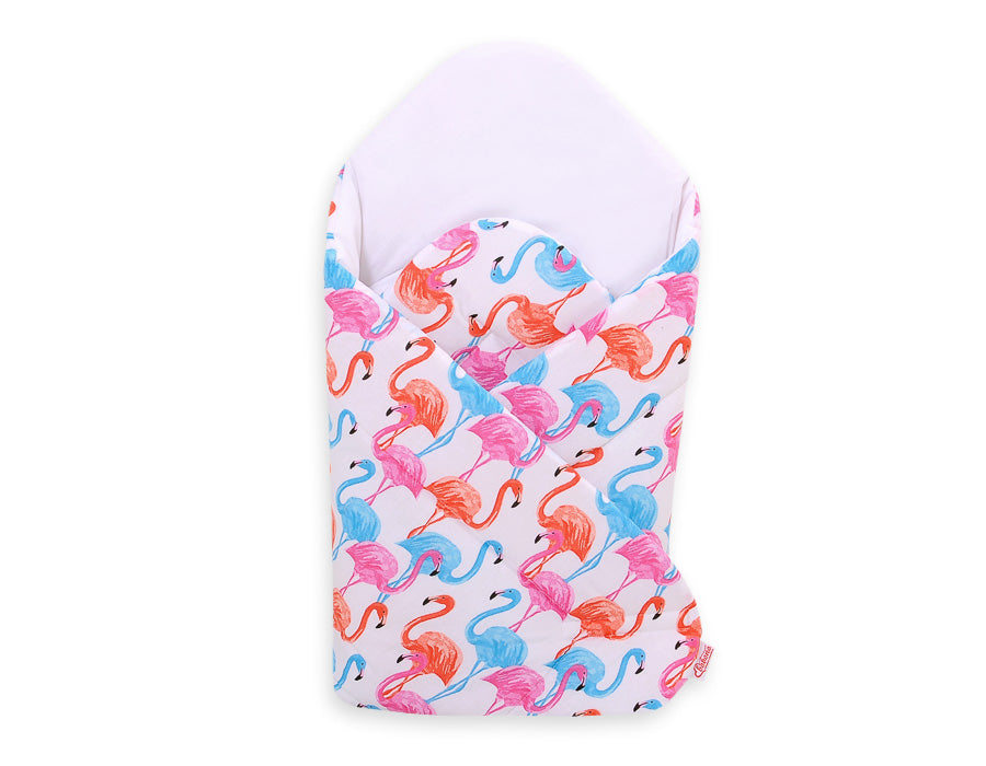 Baby nest with stiffening - flamingo