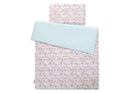 Baby cotton bedding set 2-pcs - beige leaves