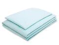 Cotton children's bedding set, 2 pieces, pillowcase 60x40 cm and duvet cover 120x90 cm - mint