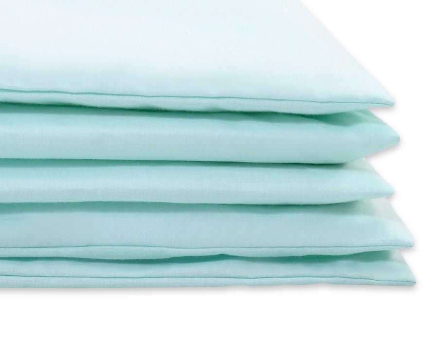 Cotton children's bedding set 2 pieces pillowcase 60x40 cm and duvet cover 135x100 cm - mint