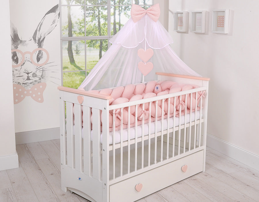 Mosquito-net made of chiffon- white