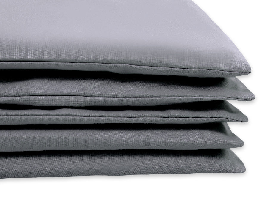 Cotton children's bedding set, 2 pieces, pillowcase 60x40 cm and duvet cover 120x90 cm - anthracite