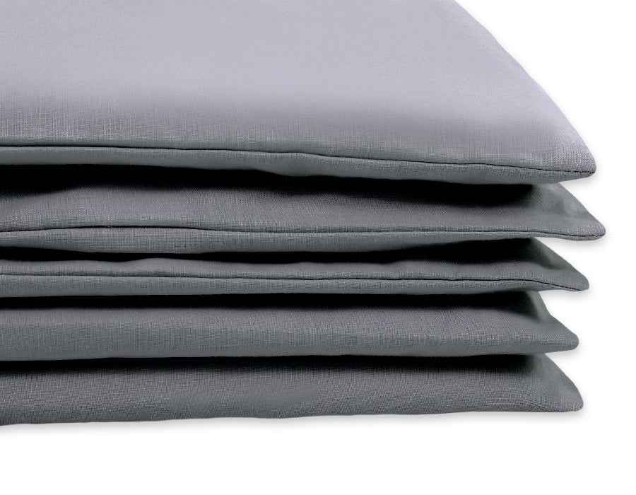 Cotton children's bedding set, 2 pieces, pillowcase 60x40 cm and duvet cover 120x90 cm - anthracite