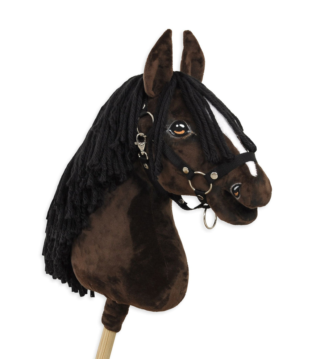 Horse on a stick Super Hobby Horse Premium - dark bay horse A3