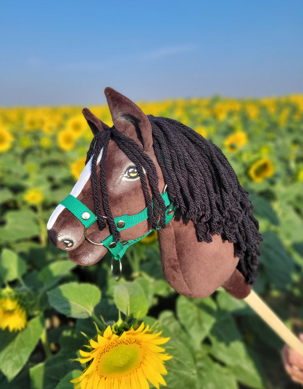 Horse on a stick Super Hobby Horse Premium - dark bay horse A4