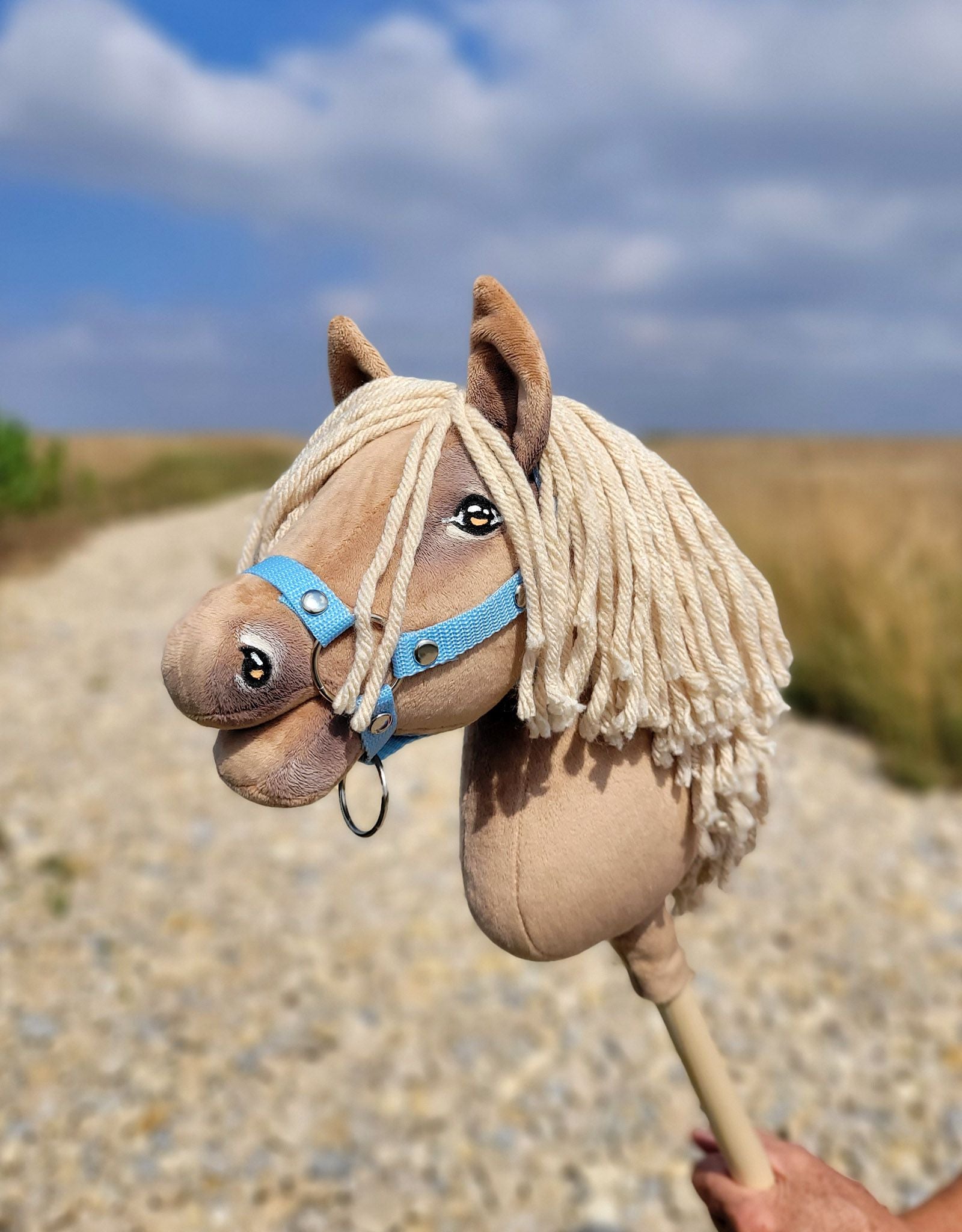 Horse on a stick Super Hobby Horse Premium - palomino horse A4