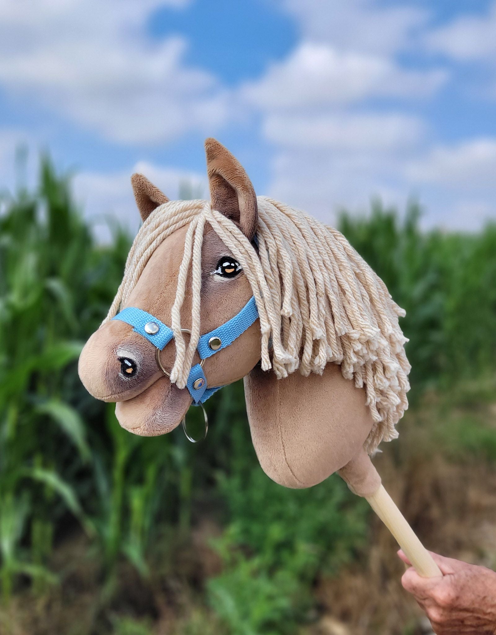 Horse on a stick Super Hobby Horse Premium - palomino horse A4