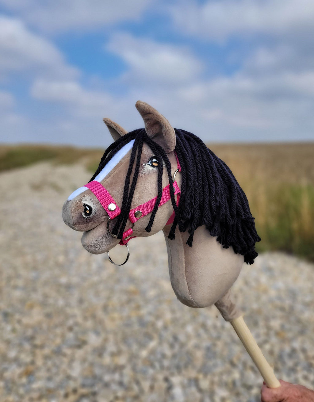 Horse on a stick Super Hobby Horse Premium - dun horse A4