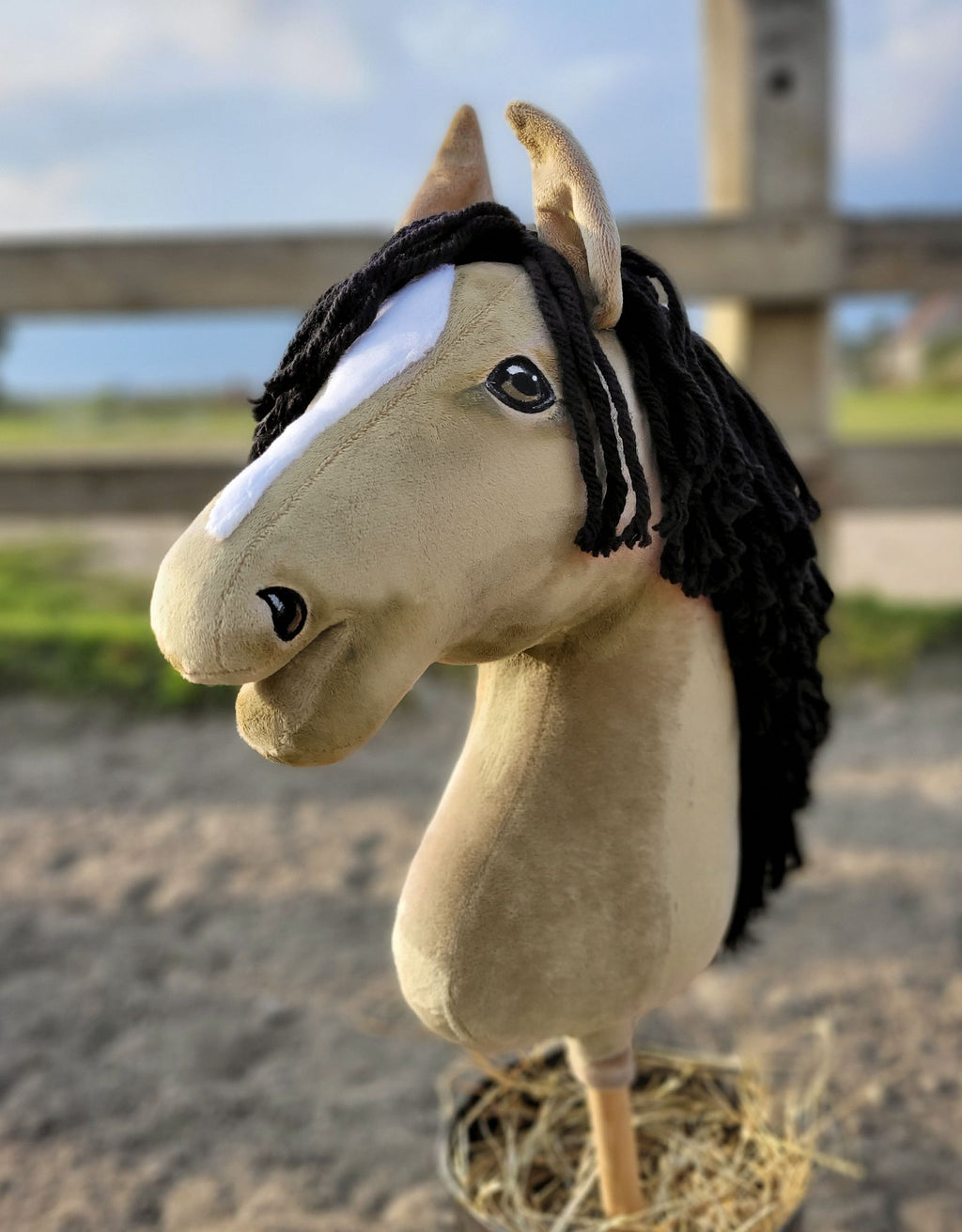 Horse on a stick Super Hobby Horse Premium - dun horse A3