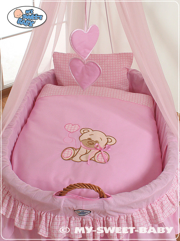 Cover set 4 pcs for Moses Basket/Wicker crib no. 99690e-324 i 79690e-324