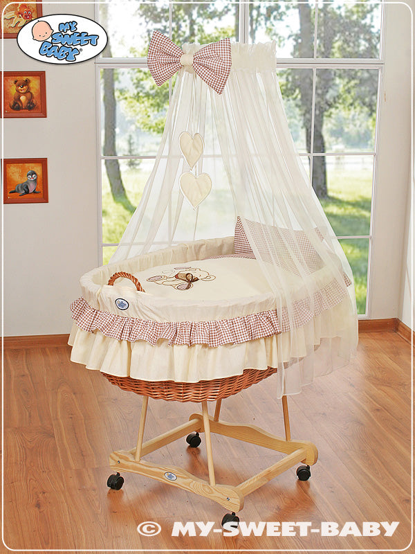 Cover set 4 pcs for Moses Basket/Wicker crib no. 99690e-326 i 79690e-326