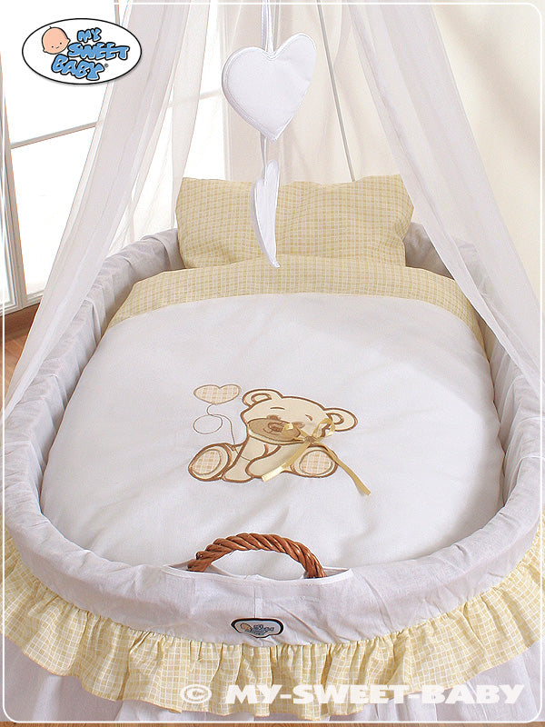 Cover set 4 pcs for Moses Basket/Wicker crib no. 99690e-327 i 79690e-327