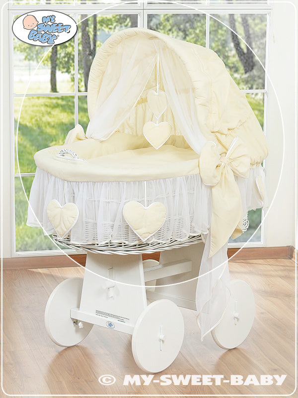 Cover set 4 pcs for Moses Basket/Wicker crib no. 58962-142 or 78962-142