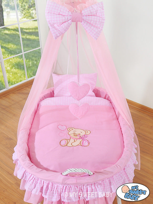 Cover set 4 pcs for Moses Basket/Wicker crib no. 99690e-324 i 79690e-324