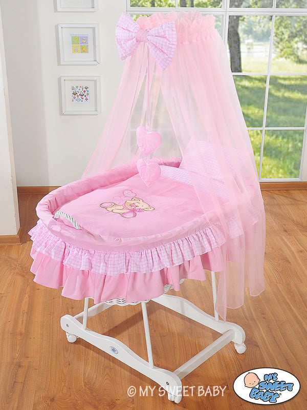 Cover set 4 pcs for Moses Basket/Wicker crib no. 99690e-324 i 79690e-324