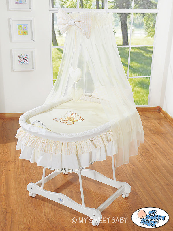 Cover set 4 pcs for Moses Basket/Wicker crib no. 99690e-321 i 79690e-321