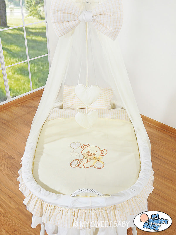 Cover set 4 pcs for Moses Basket/Wicker crib no. 99690e-321 i 79690e-321