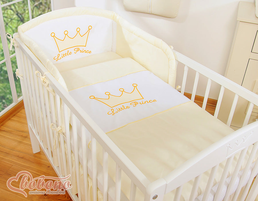 Bedding set 2-pcs- Little Prince/Princess cream