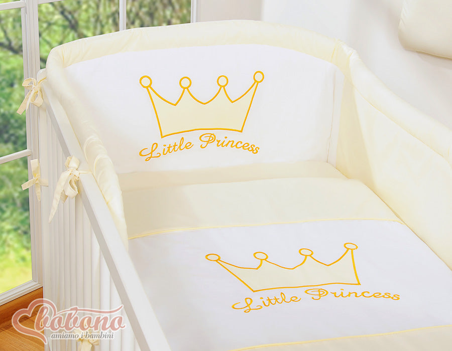 Bedding set 2-pcs- Little Prince/Princess cream