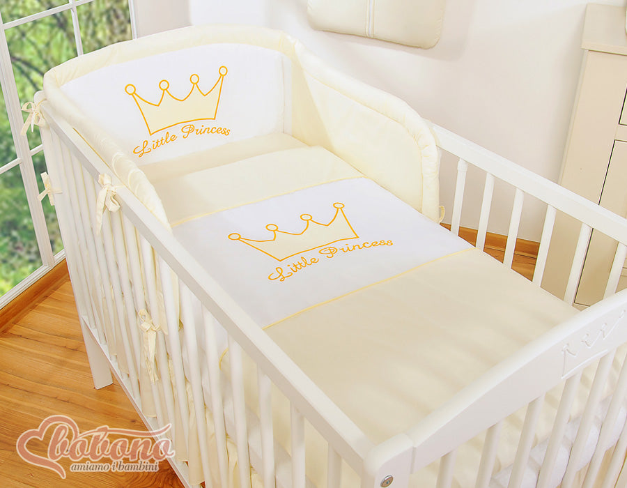 Bedding set 3pcs- Little Prince/Princess cream