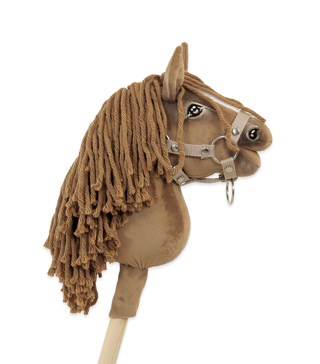 Horse on a stick Super Hobby Horse Premium  light chestnut horse A5