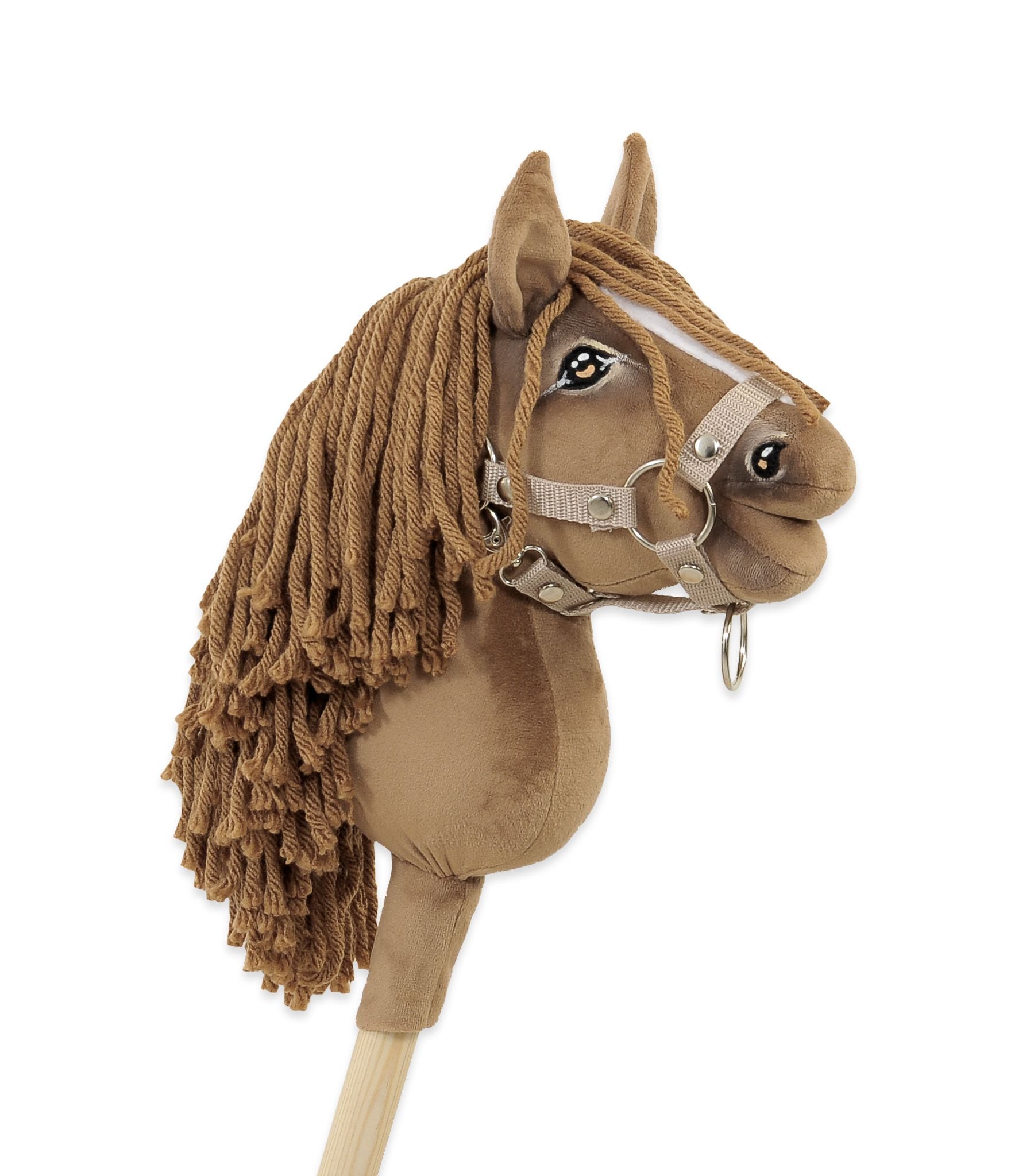 Horse on a stick Super Hobby Horse Premium  light chestnut horse A5