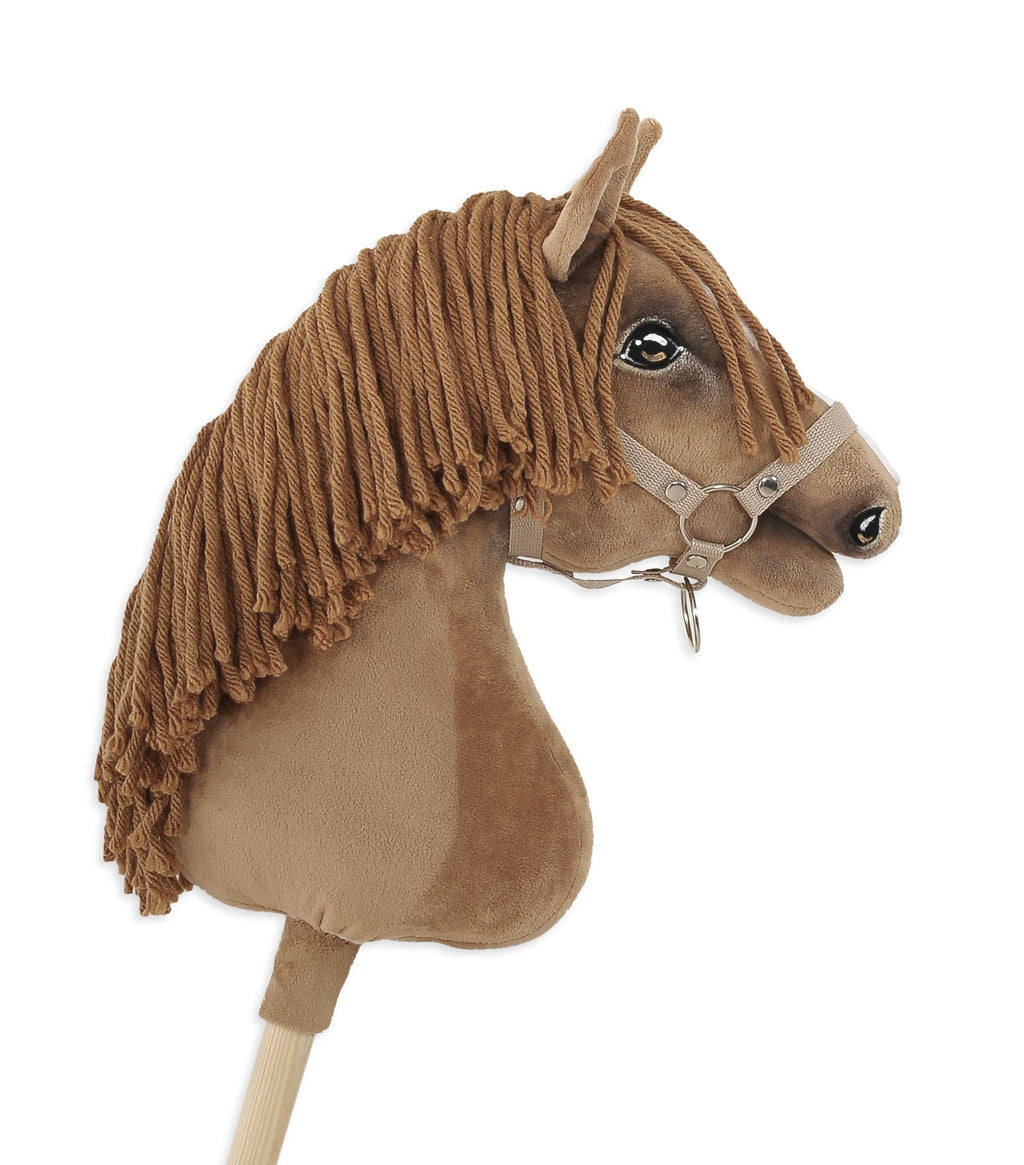 Horse on a stick Super Hobby Horse Premium - light chestnut horse A3