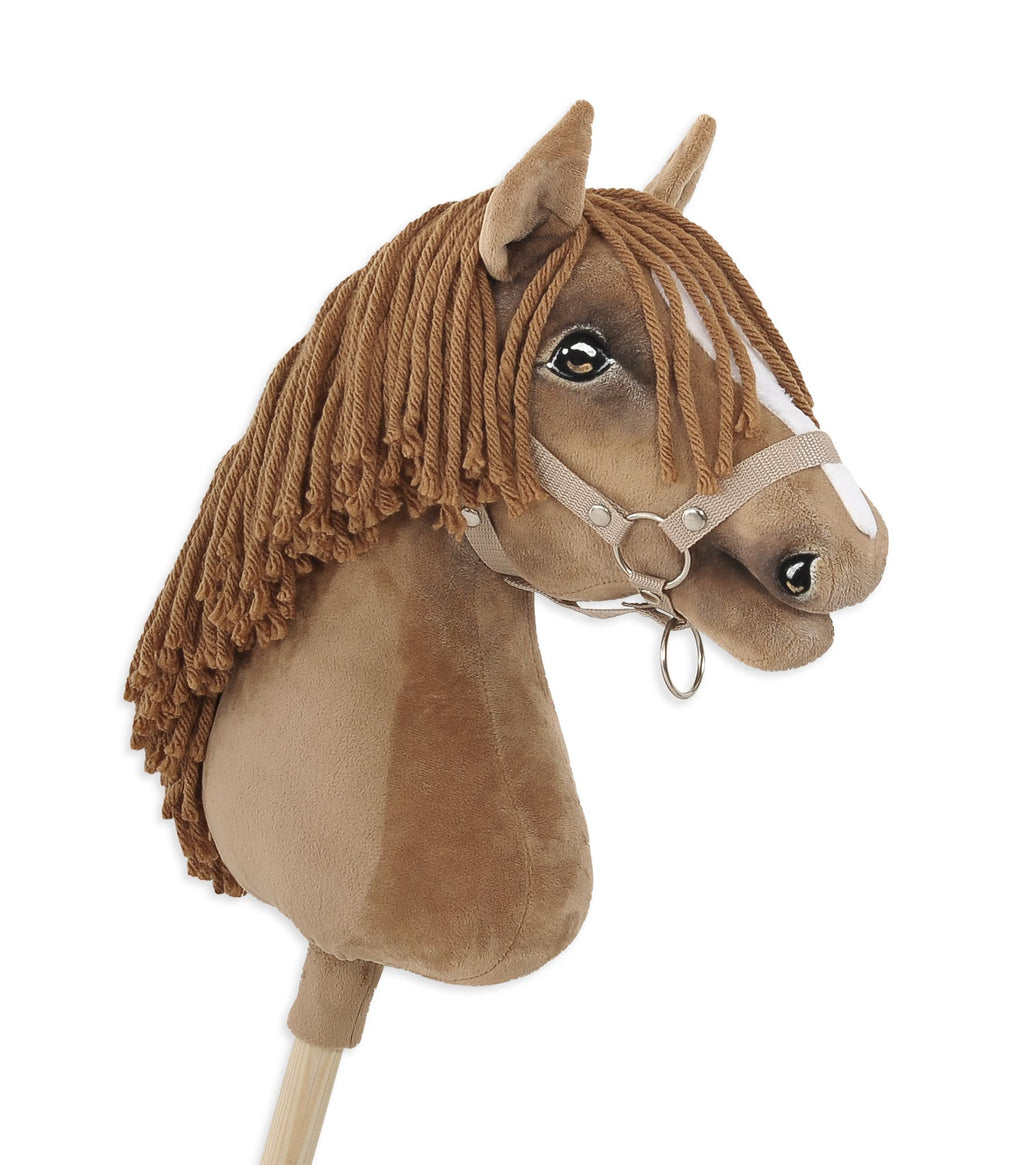 Horse on a stick Super Hobby Horse Premium - light chestnut horse A3