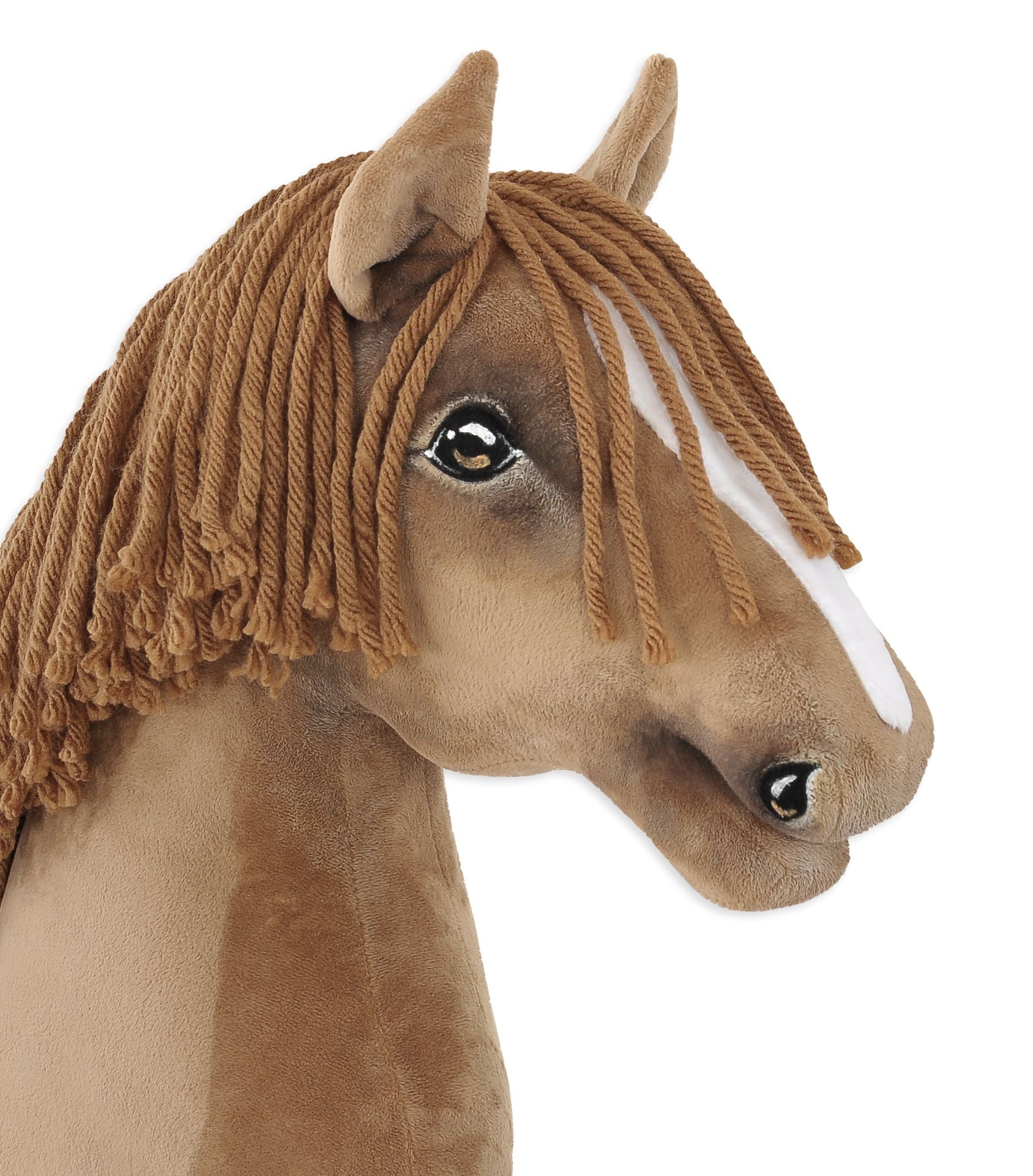 Horse on a stick Super Hobby Horse Premium - light chestnut horse A3