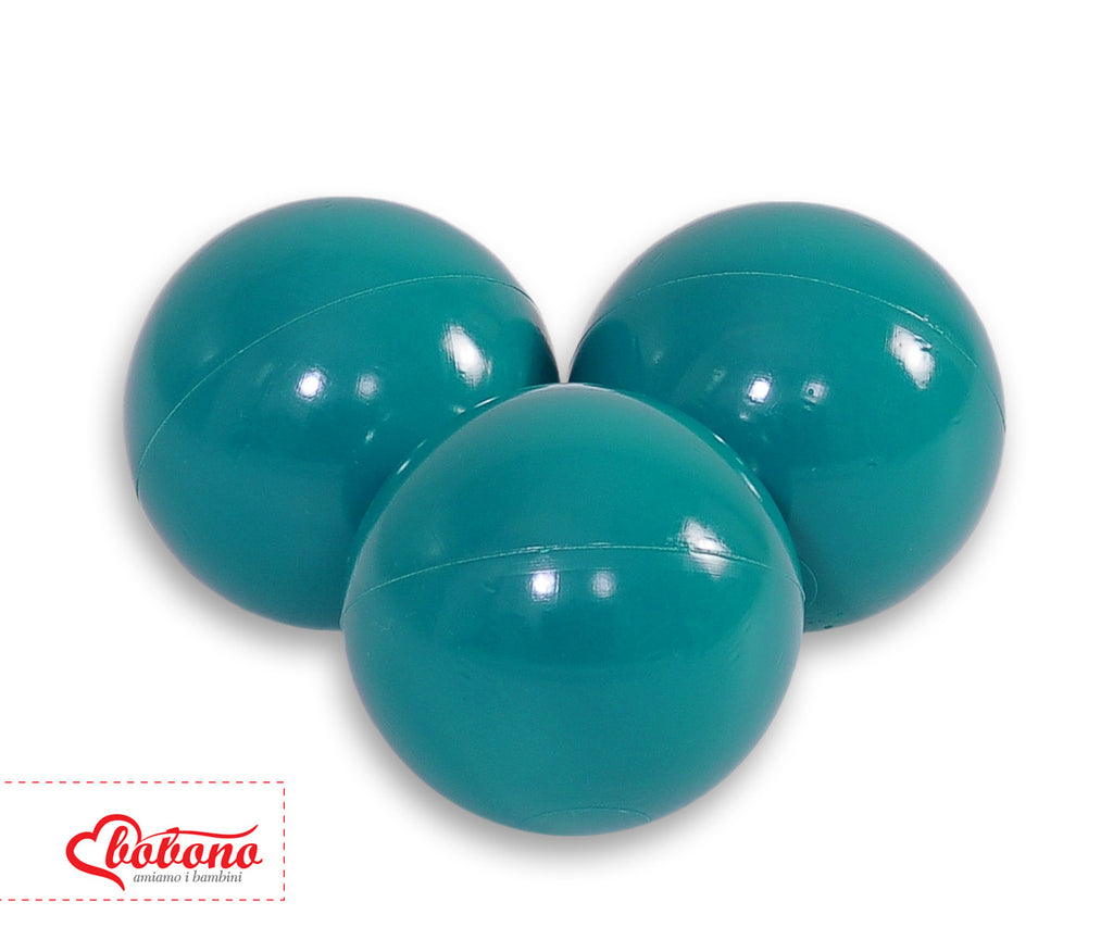 Plastic balls for the dry pool 50pcs - dark turquoise