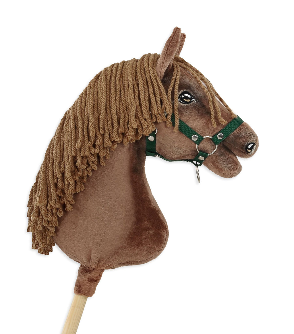 Horse on a stick Super Hobby Horse Premium - dark chestnut horse A3