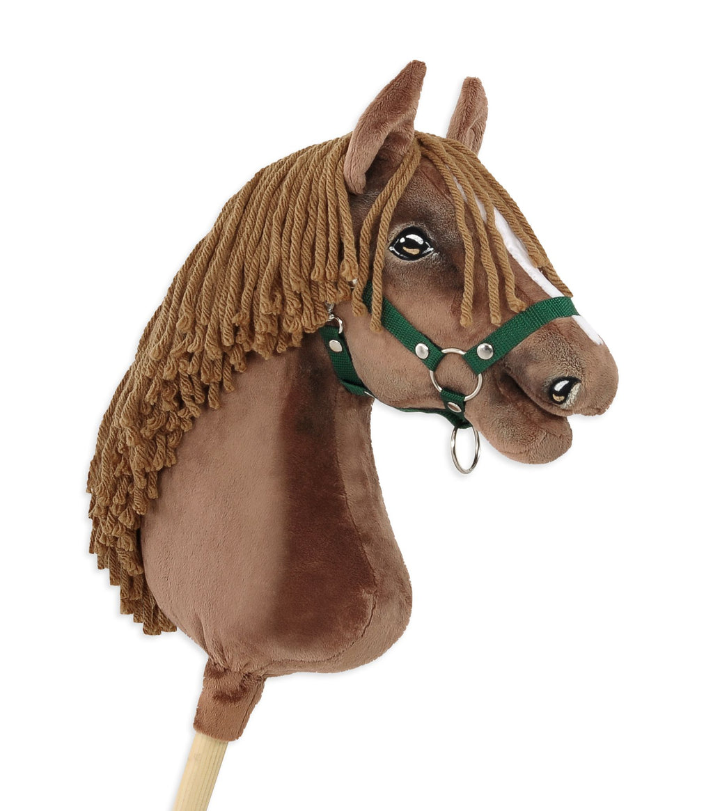 Horse on a stick Super Hobby Horse Premium - dark chestnut horse A3