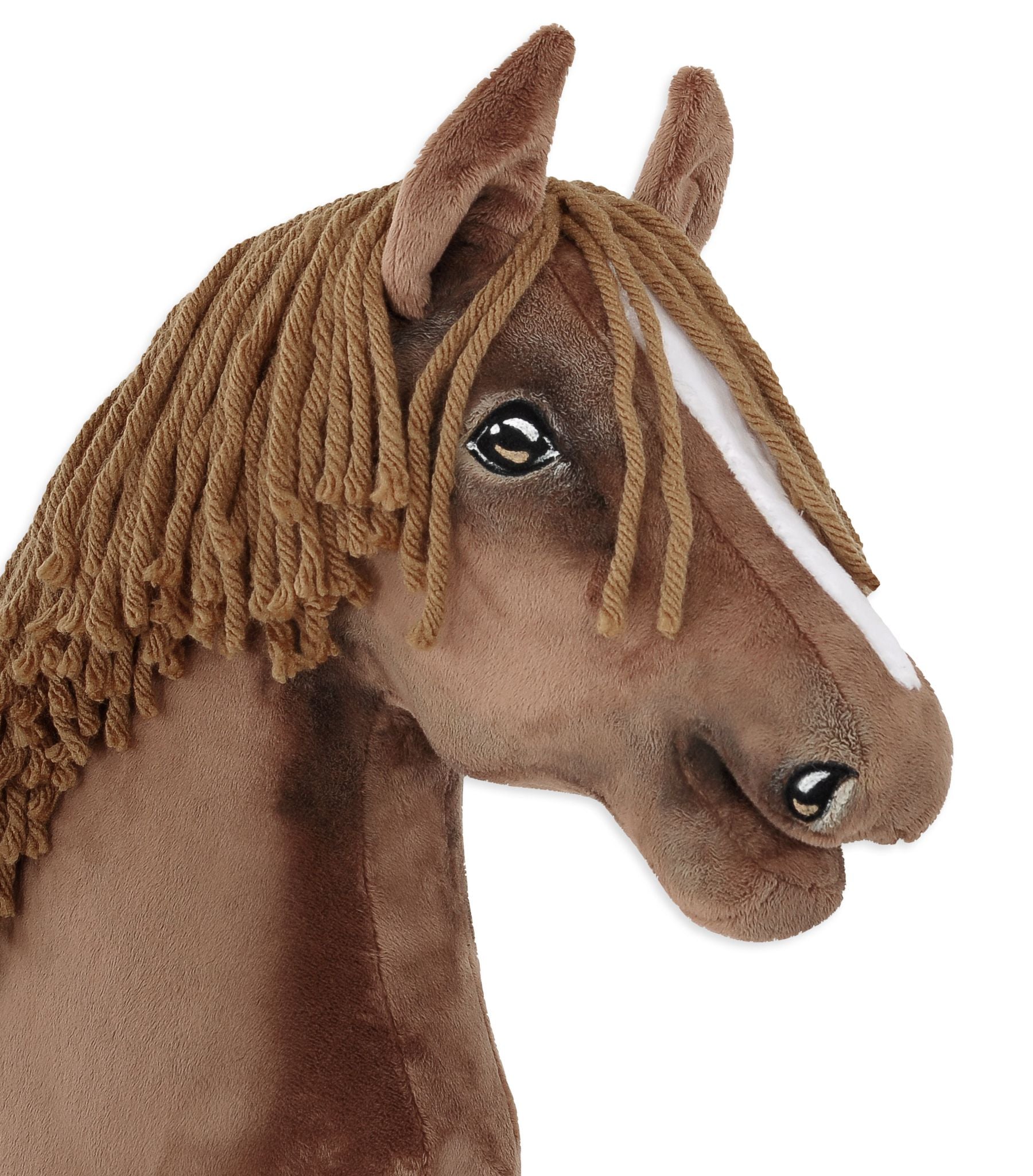 Horse on a stick Super Hobby Horse Premium - dark chestnut horse A3