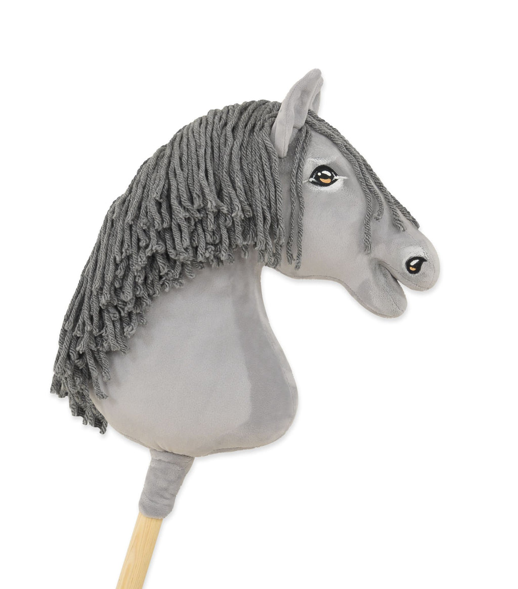 Horse on a stick Super Hobby Horse Premium - gray horse with grey mane A3