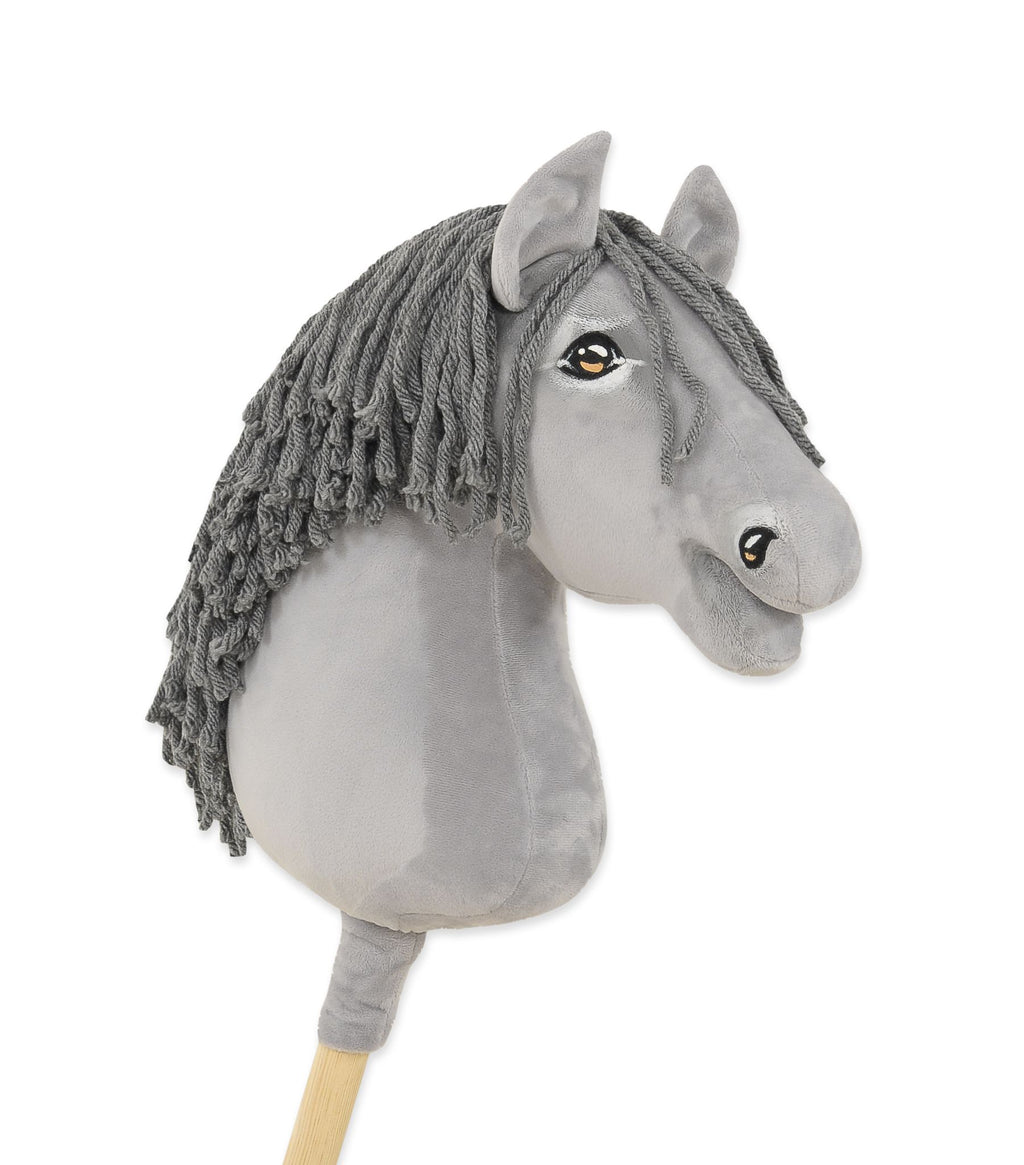 Horse on a stick Super Hobby Horse Premium - gray horse with grey mane A3