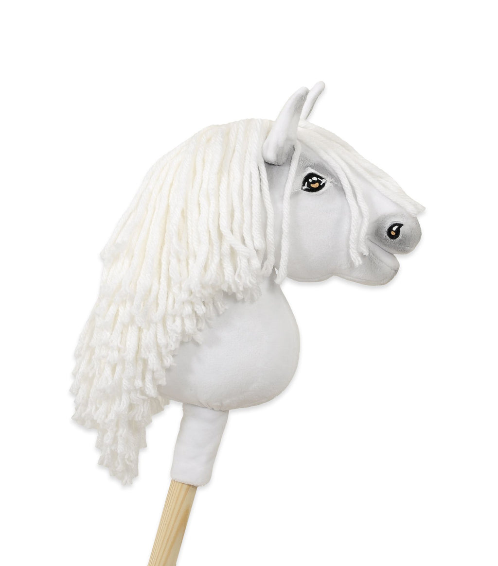 Horse on a stick Super Hobby Horse Premium - white A5