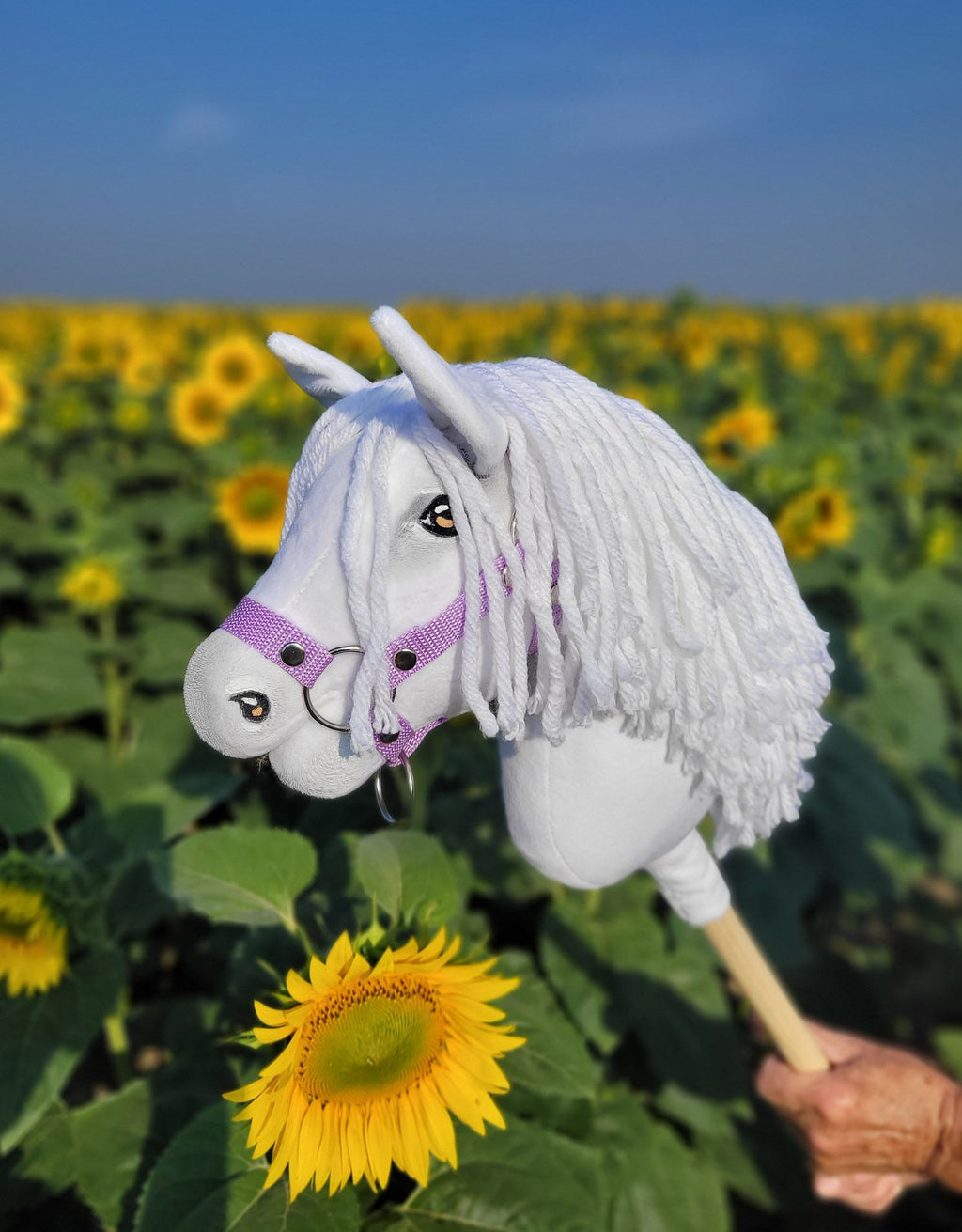 Horse on a stick Super Hobby Horse Premium - white A4