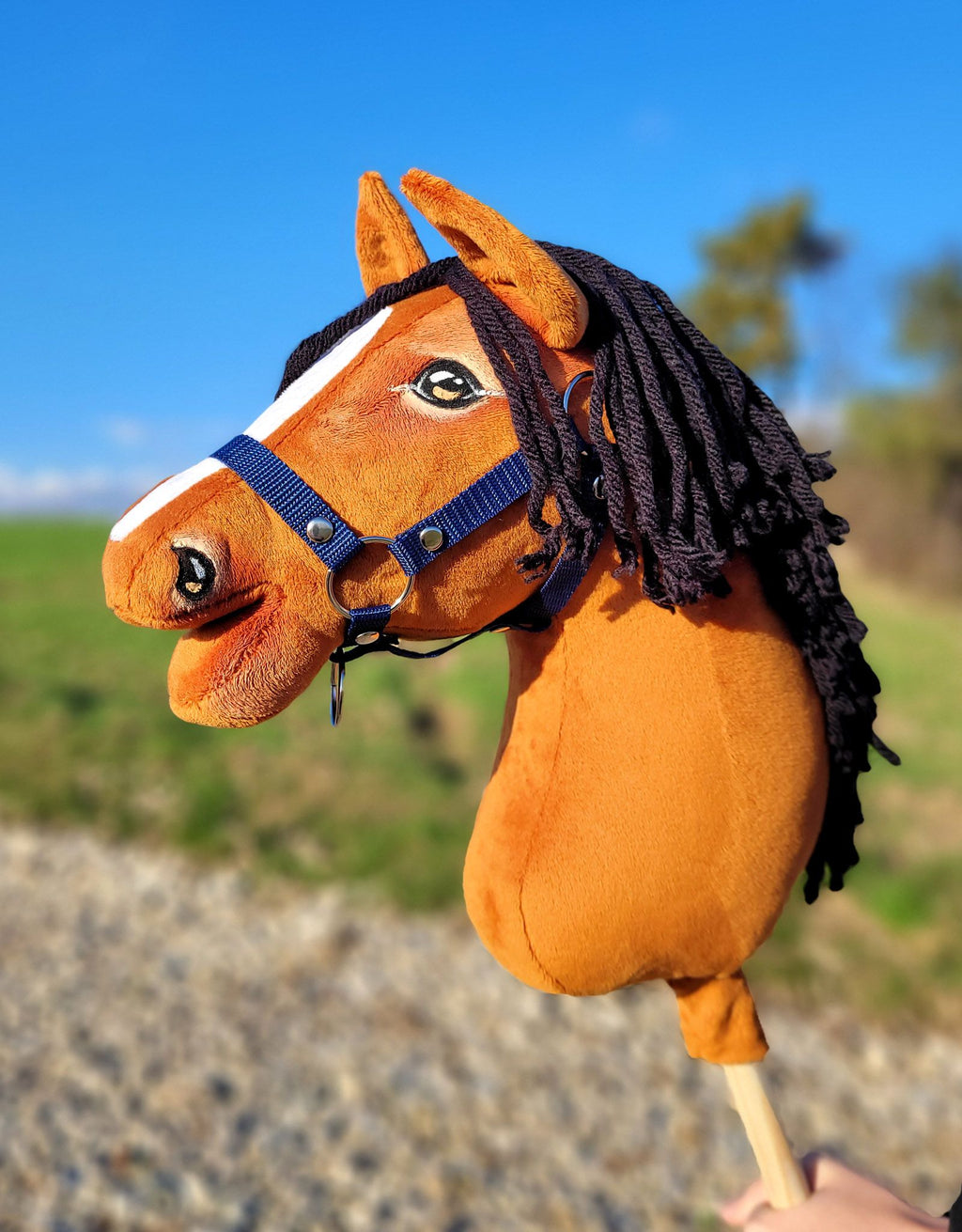 Horse on a stick Super Hobby Horse Premium - light bay horse II A3