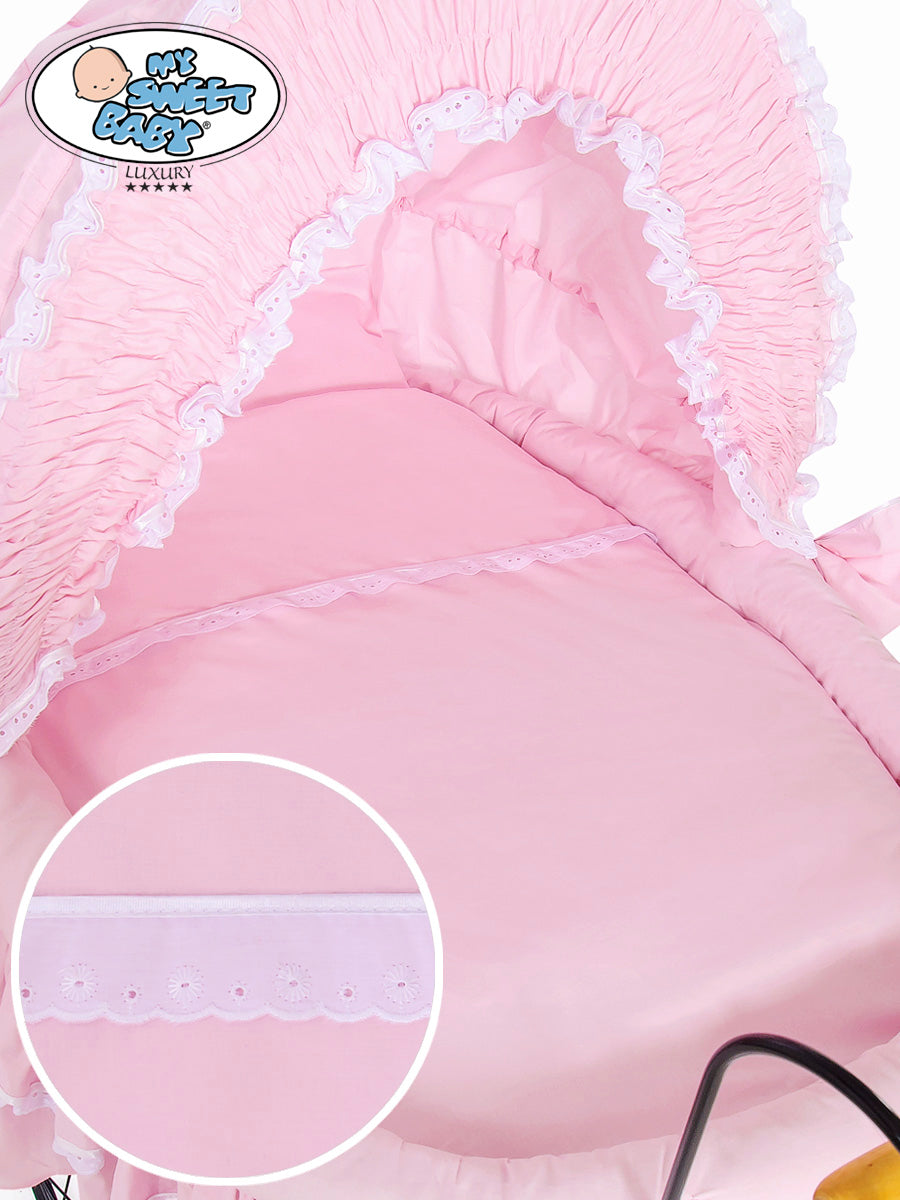 Cover set 4 pcs for Moses Basket/Wicker crib Victoria no. 2100-173 or 72100-173