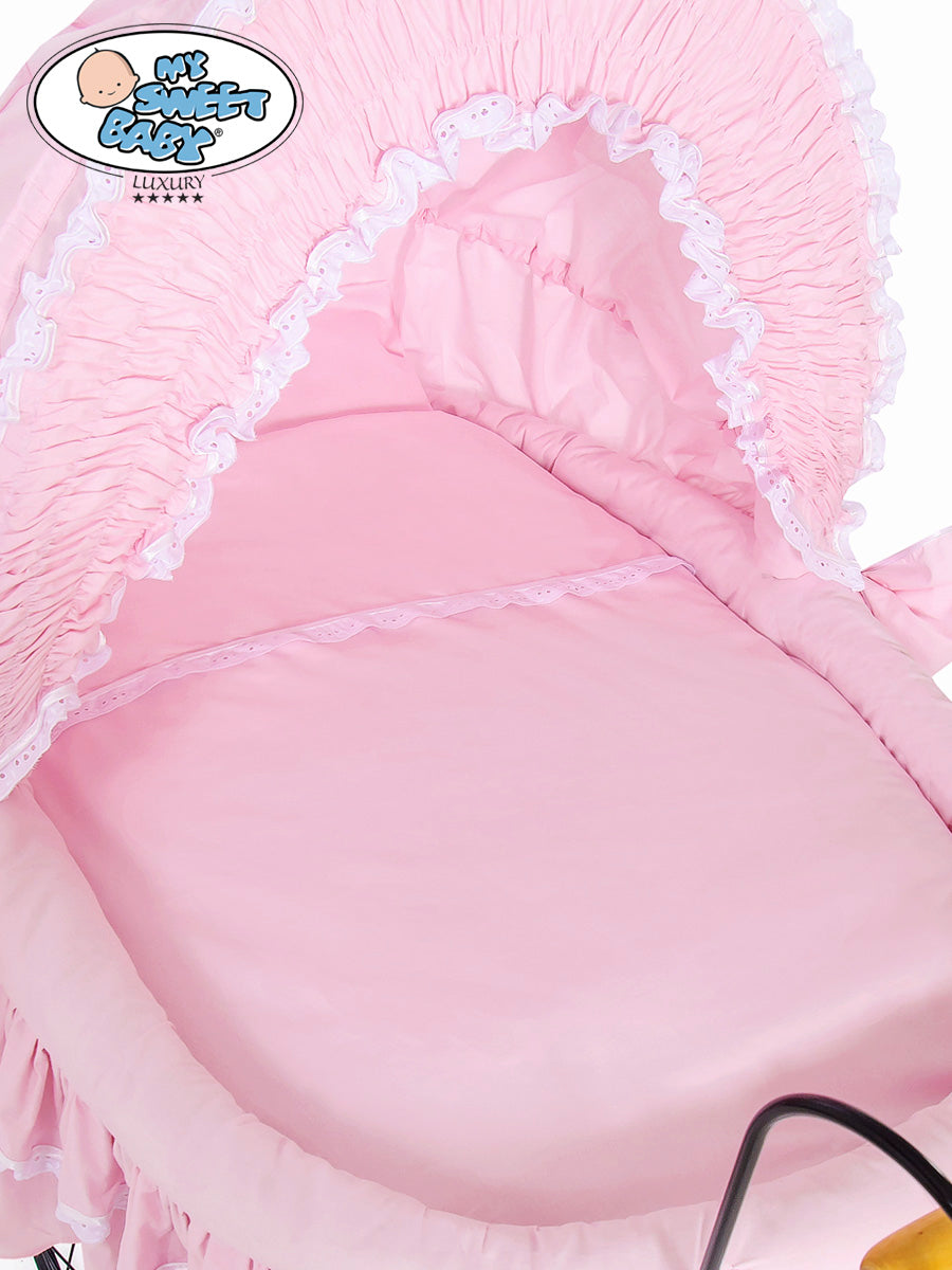 Cover set 4 pcs for Moses Basket/Wicker crib Victoria no. 2100-173 or 72100-173