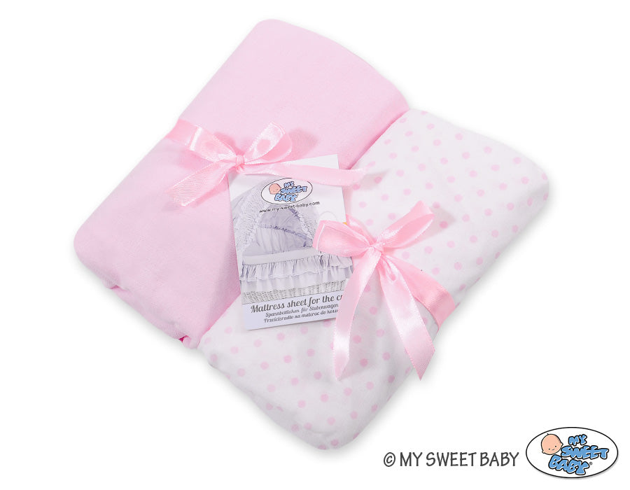 Sheet made of cotton for wicker crib- 2pcs