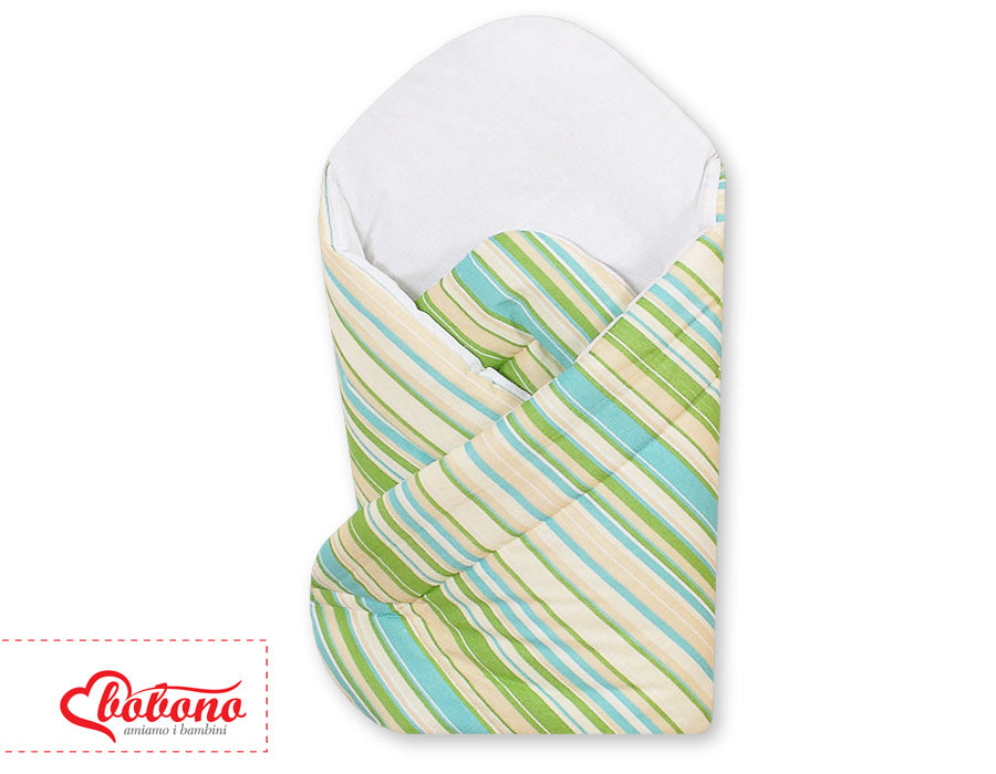 Baby nest with stiffenig- Basic green strips