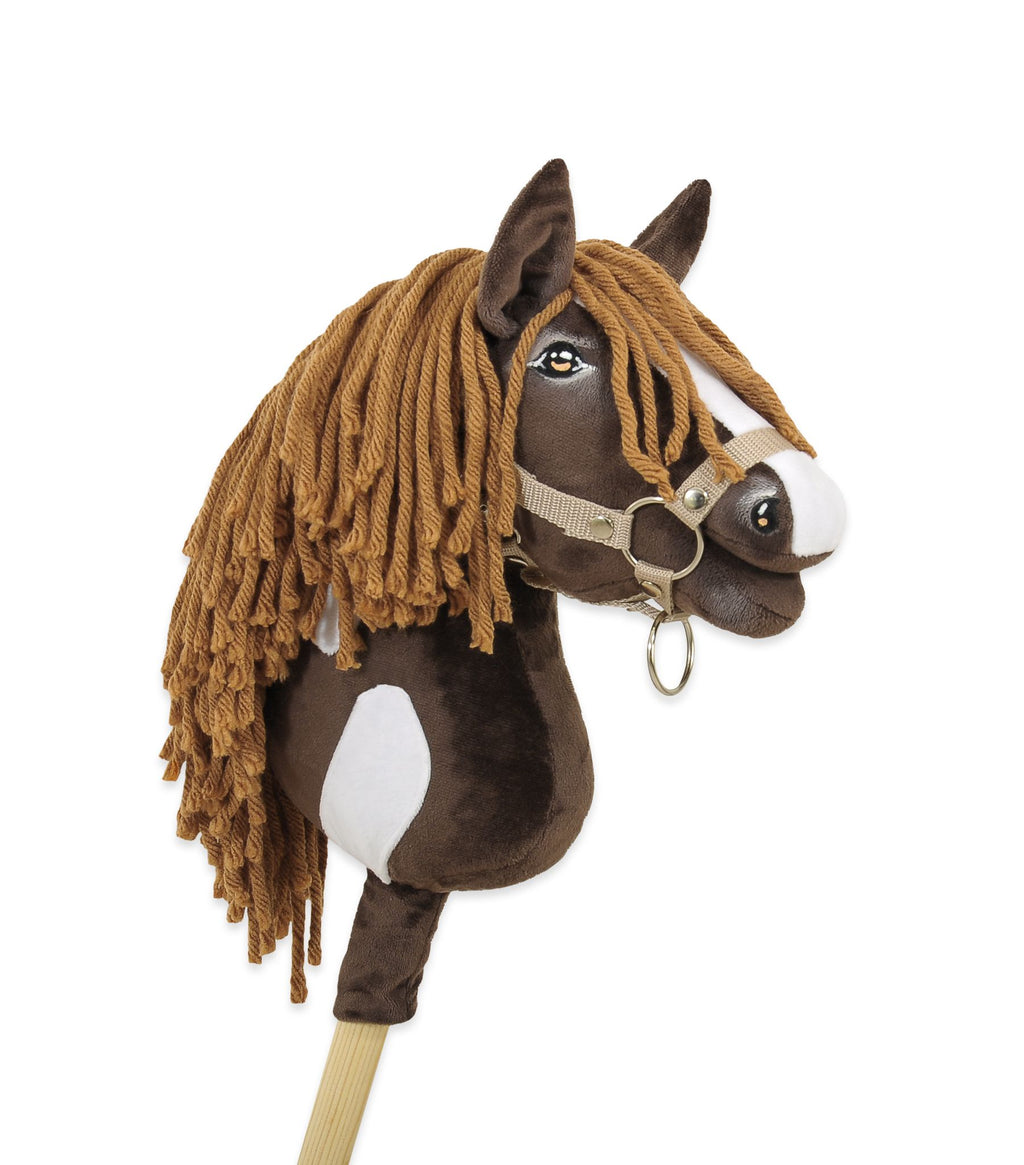 Horse on a stick Super Hobby Horse Premium - western dark bay horse A4