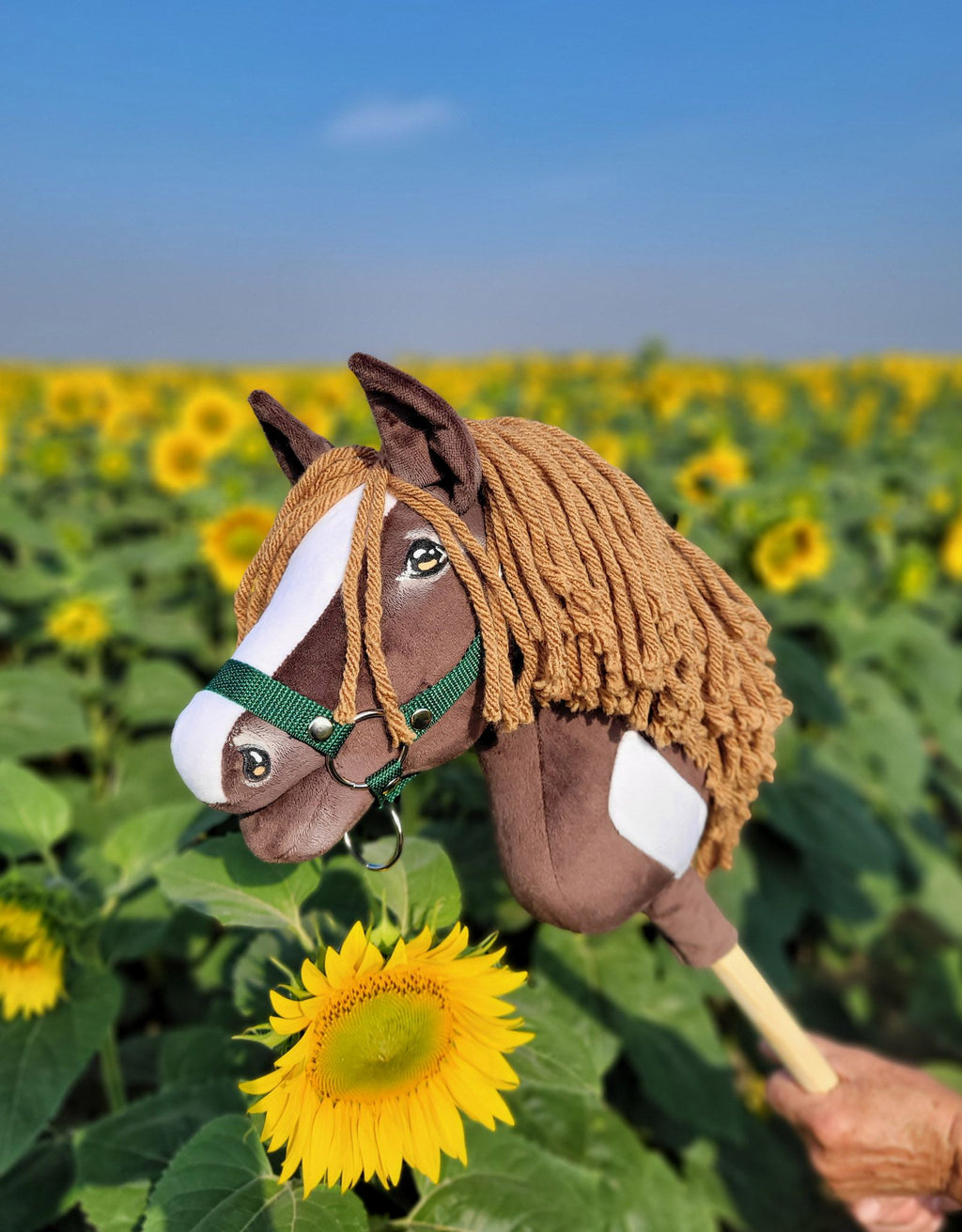 Horse on a stick Super Hobby Horse Premium - western dark bay horse A4