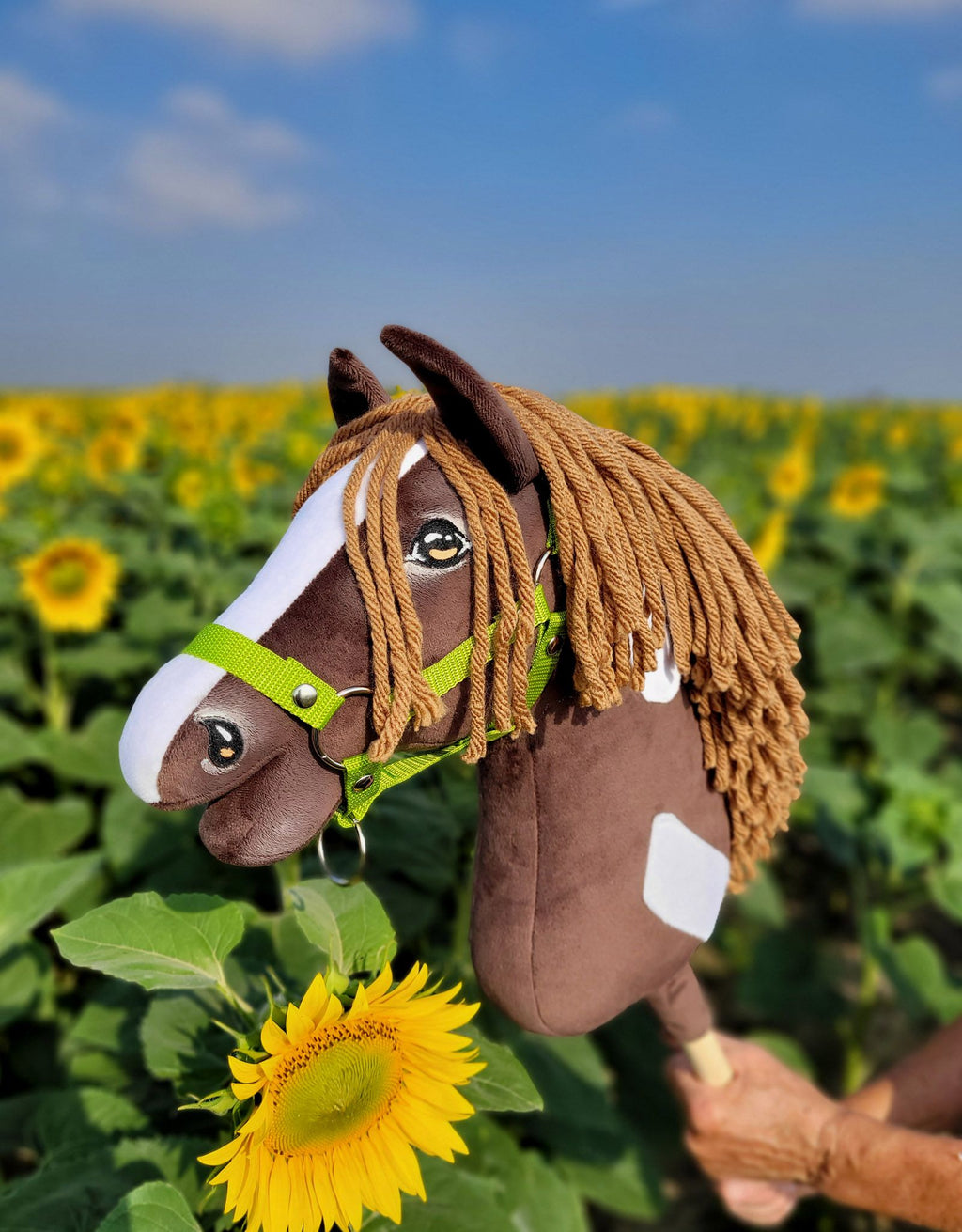 Horse on a stick Super Hobby Horse Premium - western dark bay horse A3