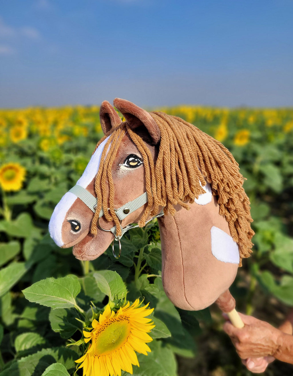 Horse on a stick Super Hobby Horse Premium - western II bay horse A3