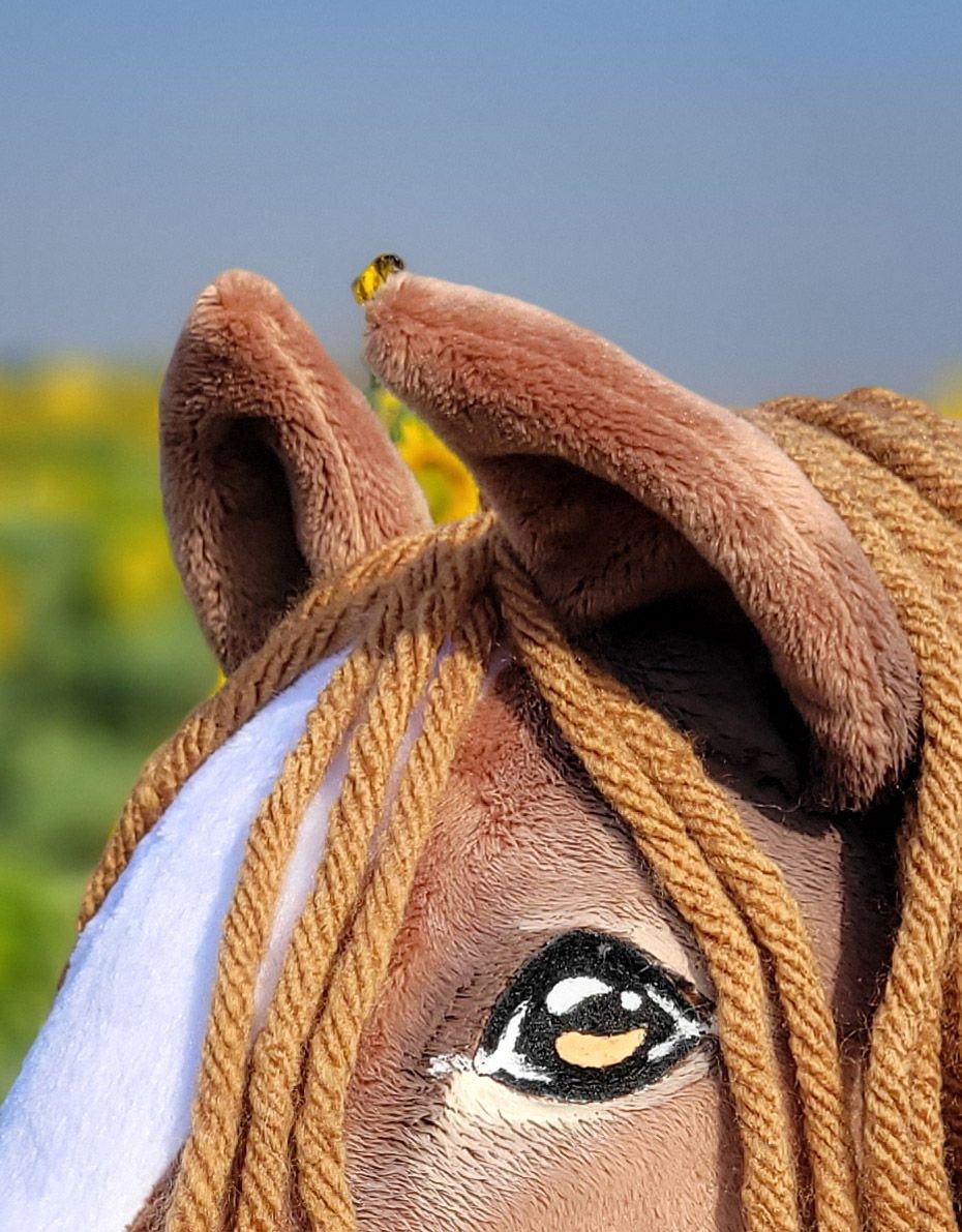 Horse on a stick Super Hobby Horse Premium - western II bay horse A3